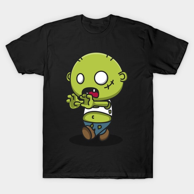 cute zombie T-Shirt by fflat hds